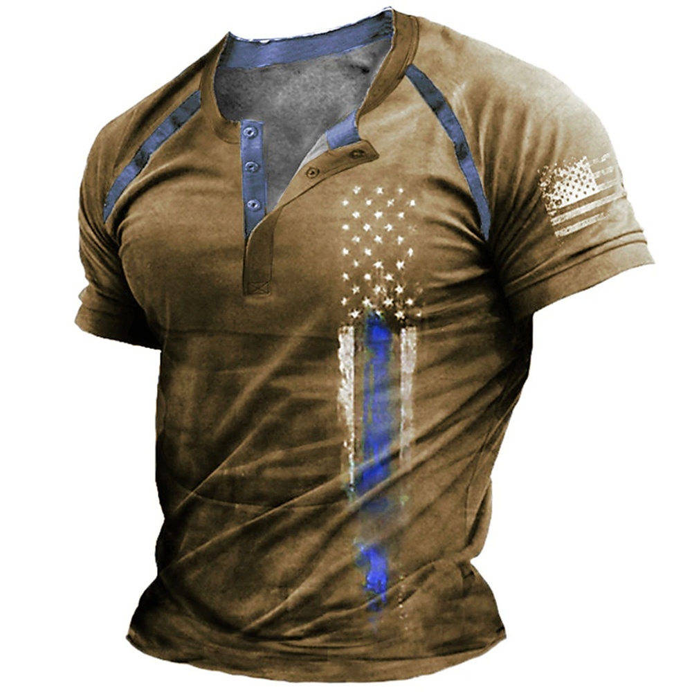 Vintage Fashion For Mens - Funny 3D American Flag Print Men's