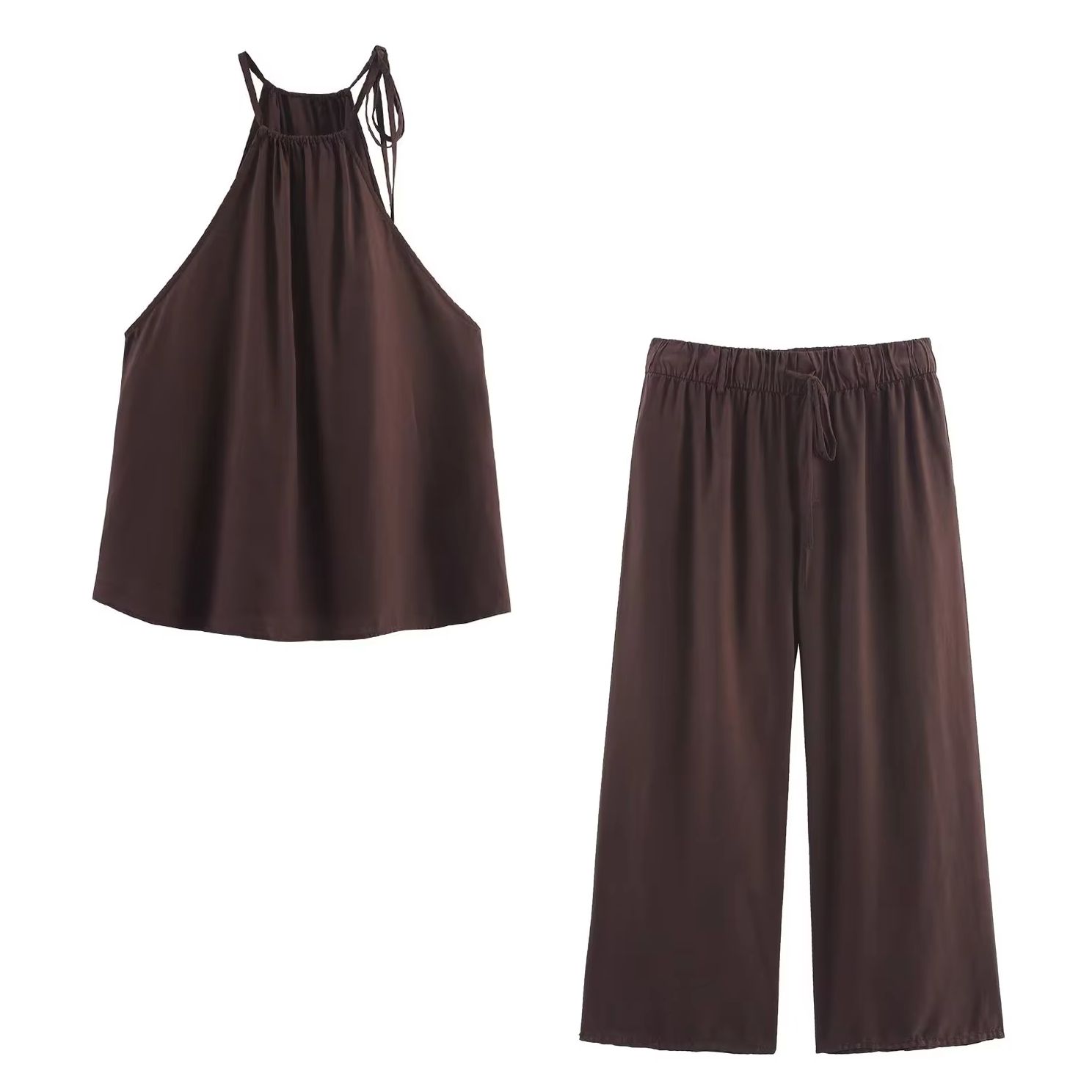 Vintage Fashion Drawings - KONDALA Vintage Solid Brown Casual Fashion