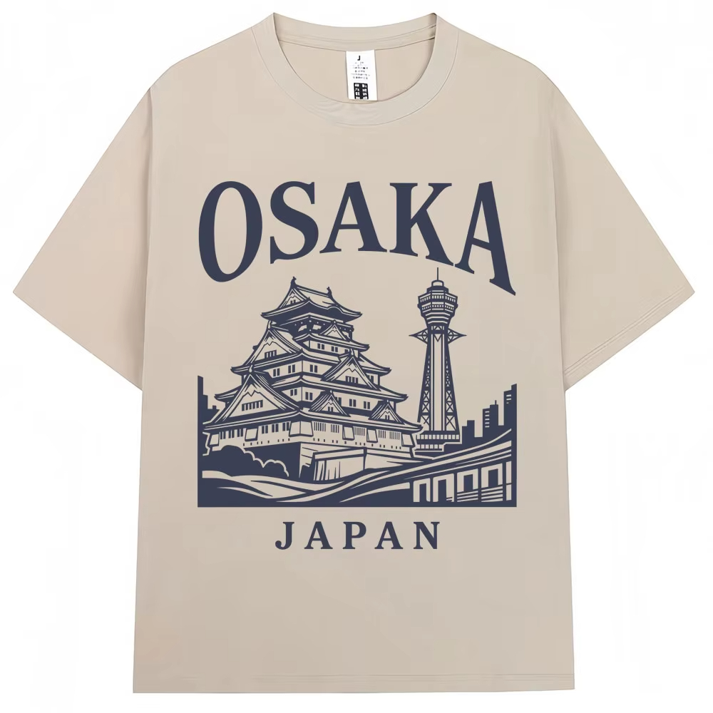 Vintage Fashion Osaka - Japanese Style Osaka Print T-shirts Travel