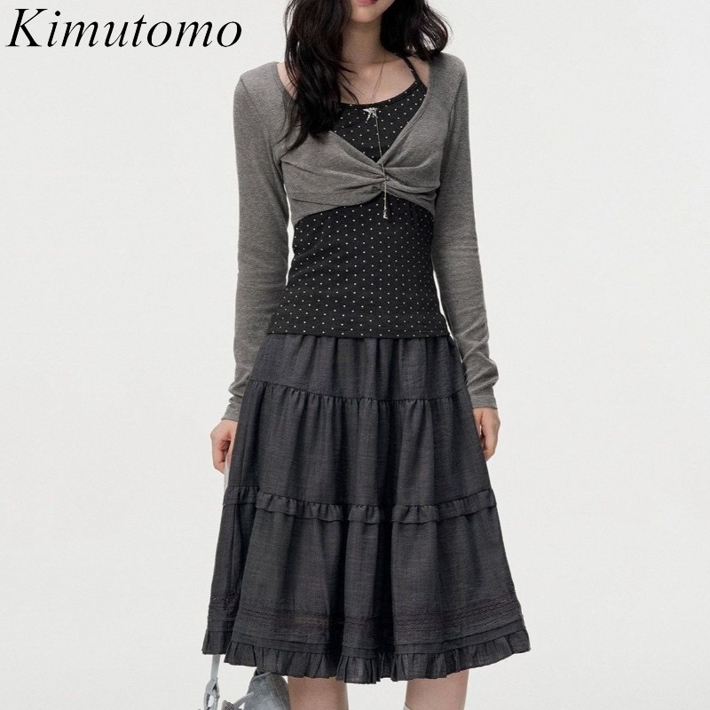 Vintage Fashion In 2026 - Kimutomo Women T Shirts Long Sleeve