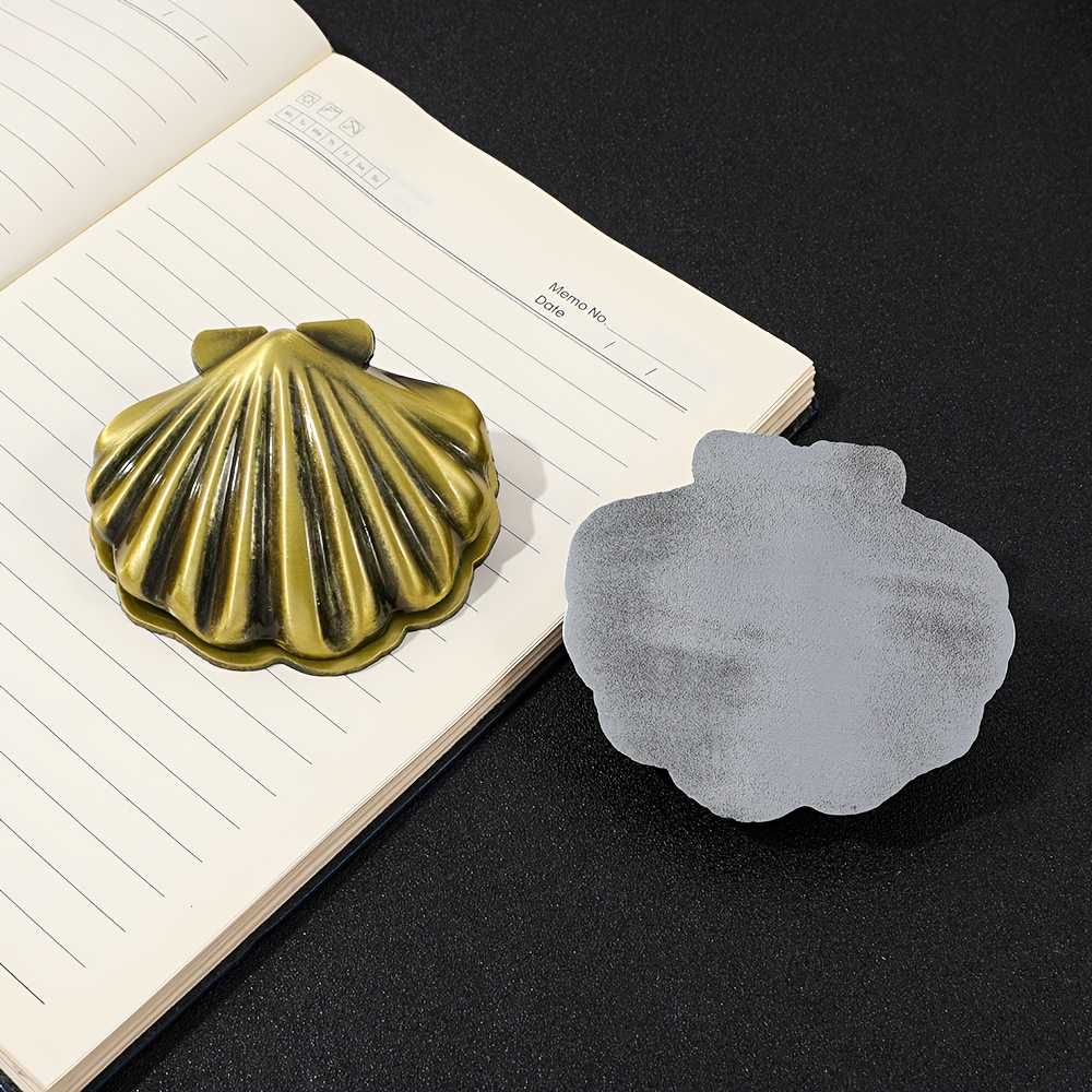 Vintage Fashion Journal - 1pc Vintage Shell Metal Journal Clips