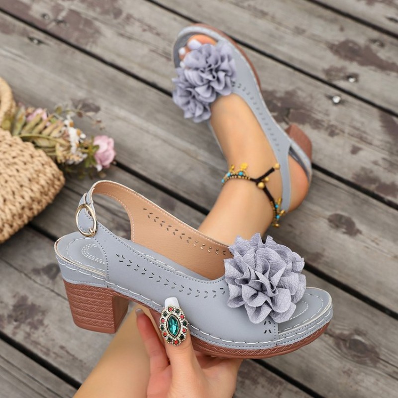 Vintage Flower Decorate Peep T - đánh giá và giá Vintage And Modern Fashion