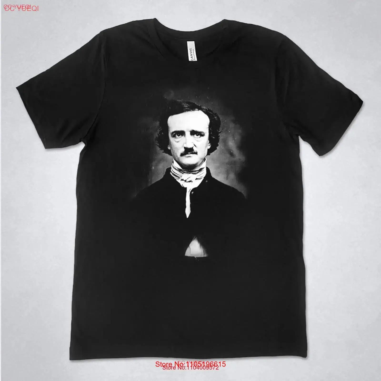 Edgar Allan Poe shirt portrait - đánh giá và giá Vintage Fashion Photos