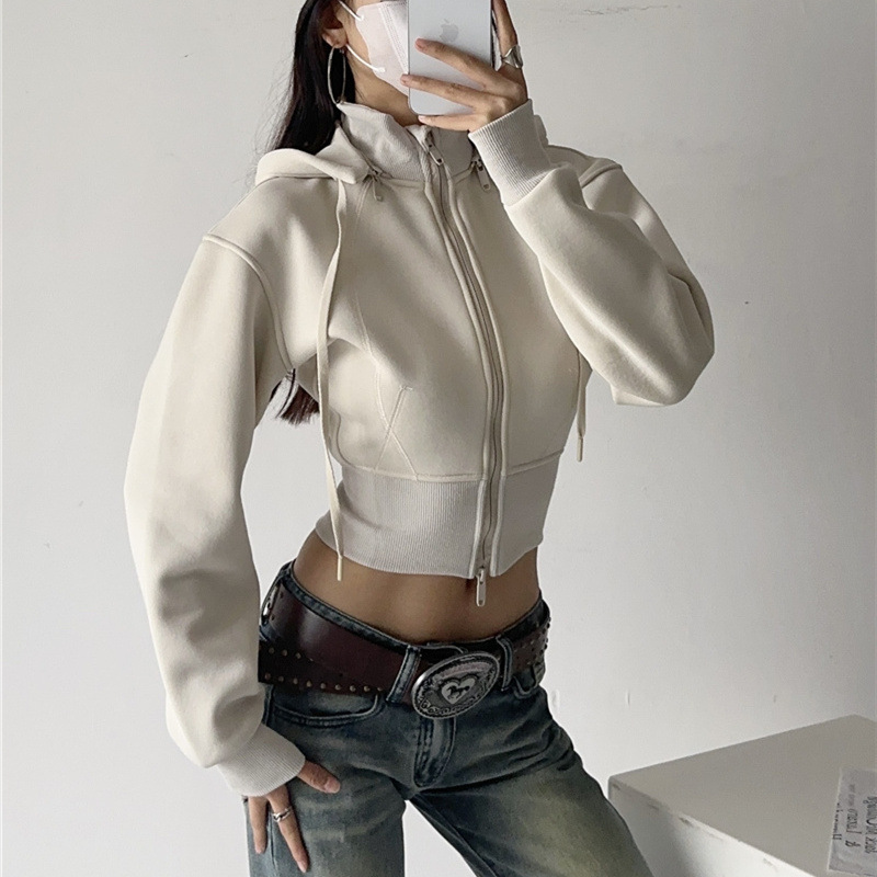 Women Crop Hoodie Sweatshirts  - đánh giá và giá Vintage Fashion Drawings