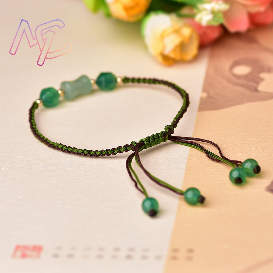 Green Natural Jade Beads Brace - đánh giá và giá Vintage Fashion Women