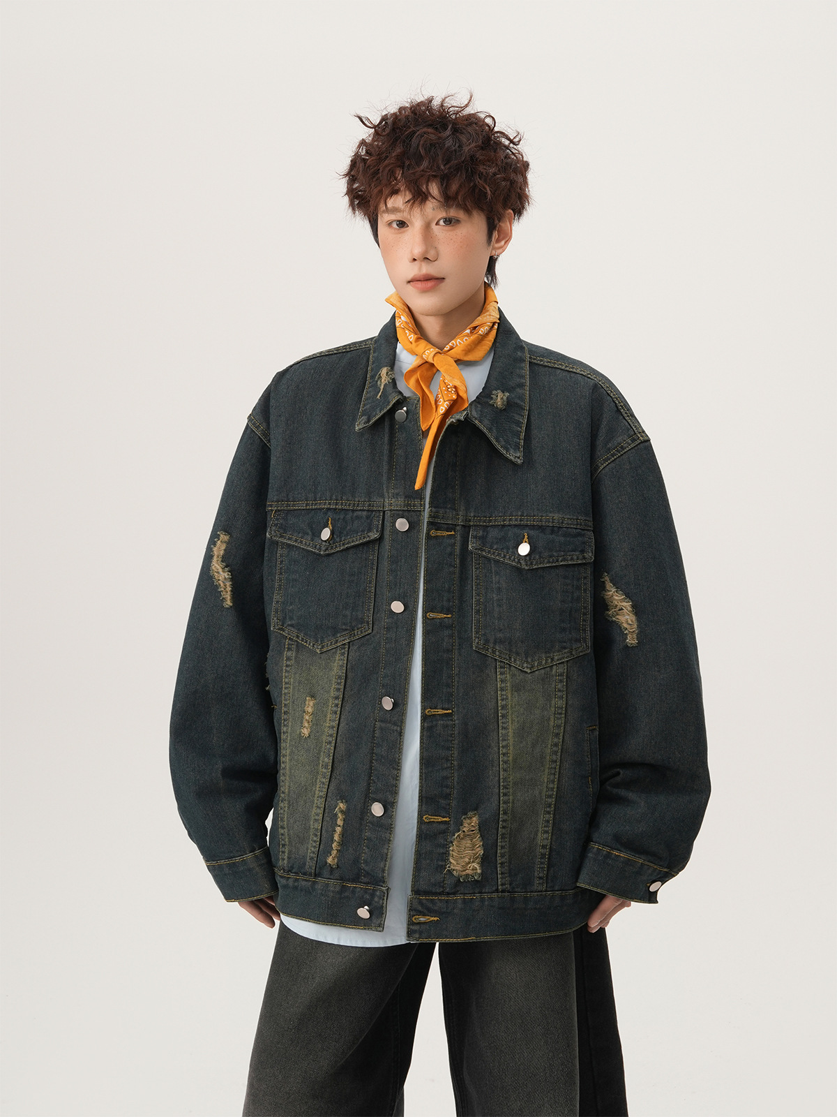 American High Street Ripped De - đánh giá và giá Vintage Fashion Jacket