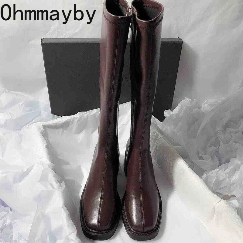 Vintage Thick Heel Women Knee  - đánh giá và giá Vintage And Modern Fashion