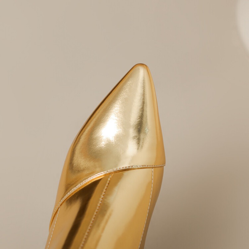 2026 New 6cm Thin Heel Gold Si - đánh giá và giá Vintage And Modern Fashion