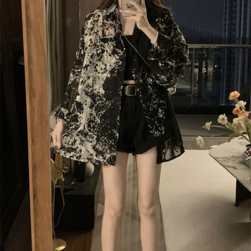 2025 Long Sleeve Shirts Women  - đánh giá và giá Tie Dye Shirt Vintage