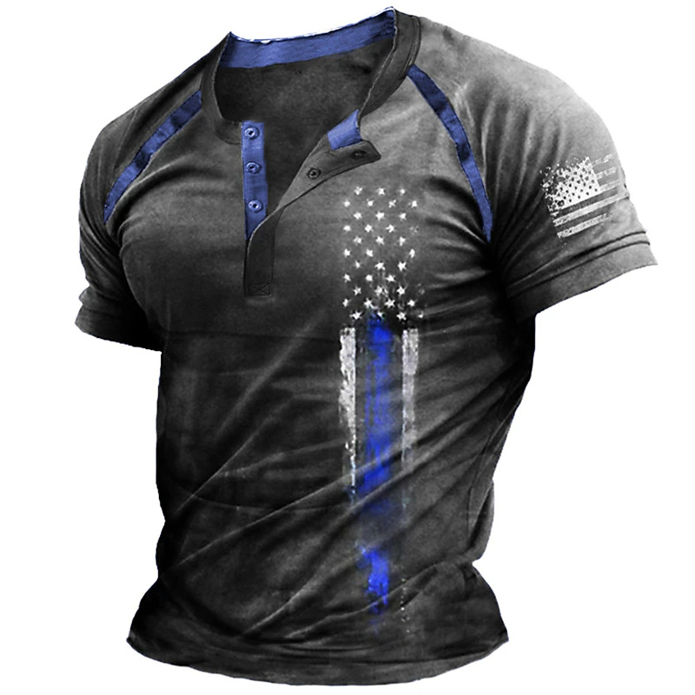 Funny 3D American Flag Print M - đánh giá và giá Vintage Fashion For Mens