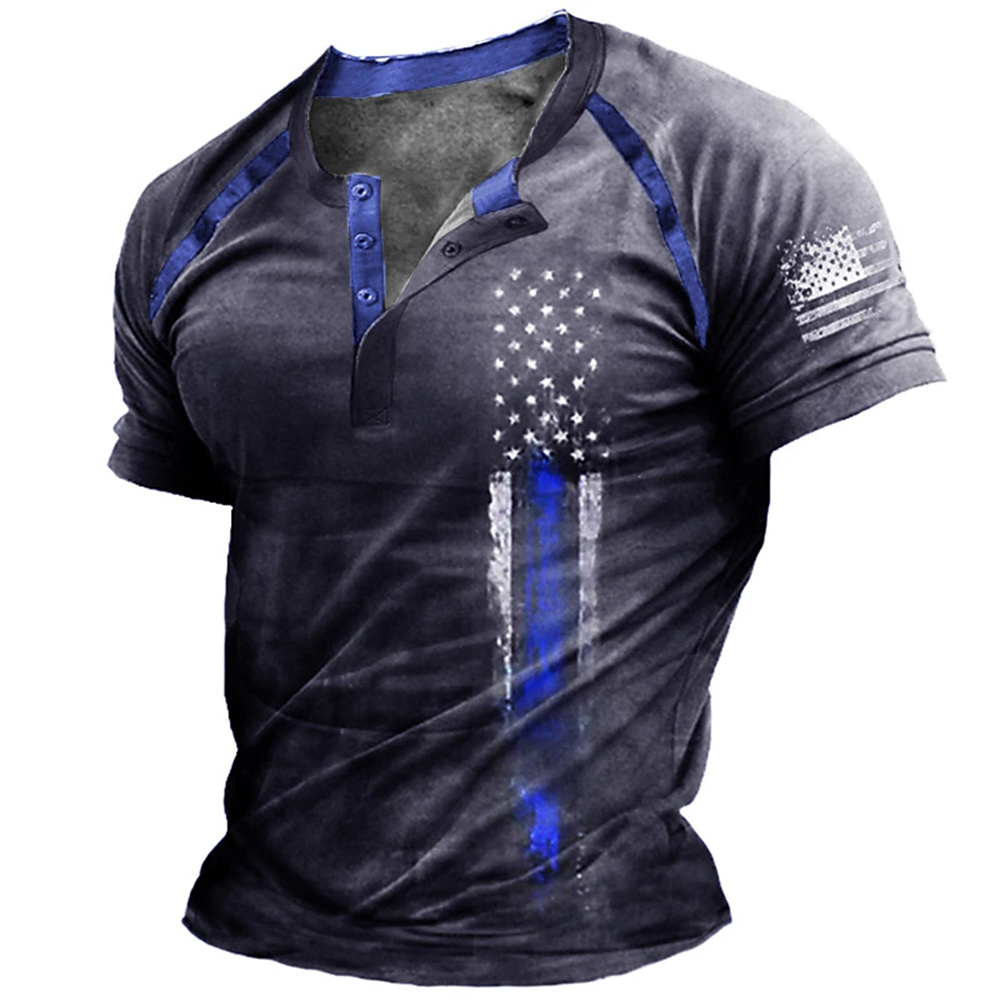 Funny 3D American Flag Print M - đánh giá và giá Vintage Fashion For Mens