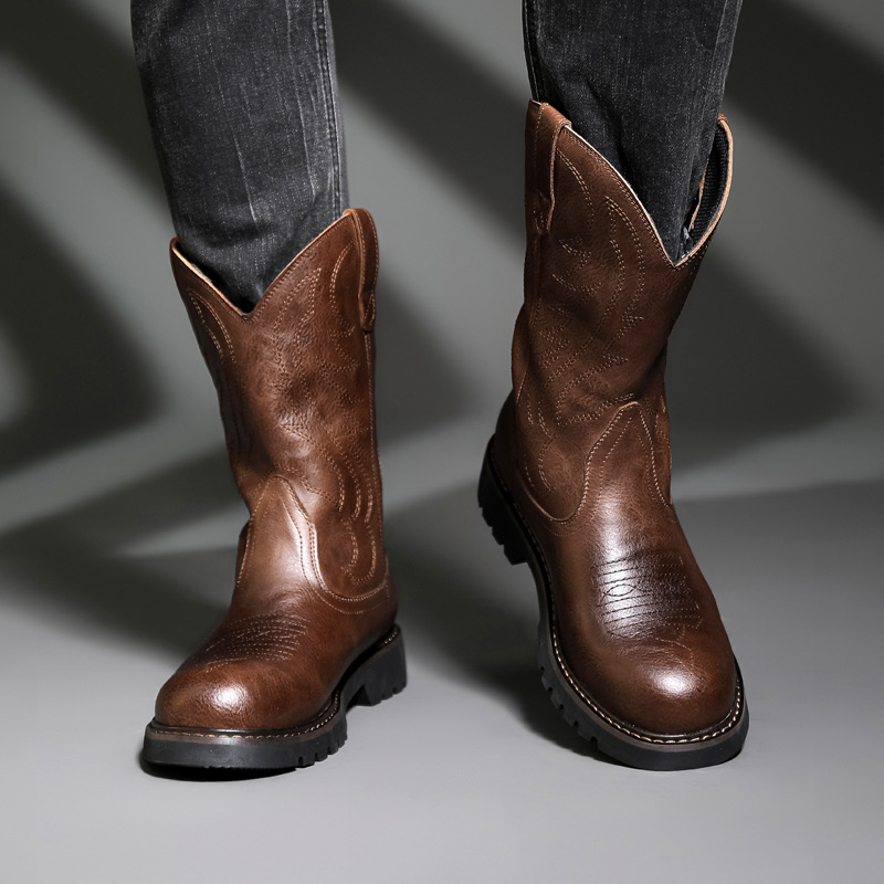 Fashion Mens Cowboy Boots New  - đánh giá và giá Vintage Fashion For Mens