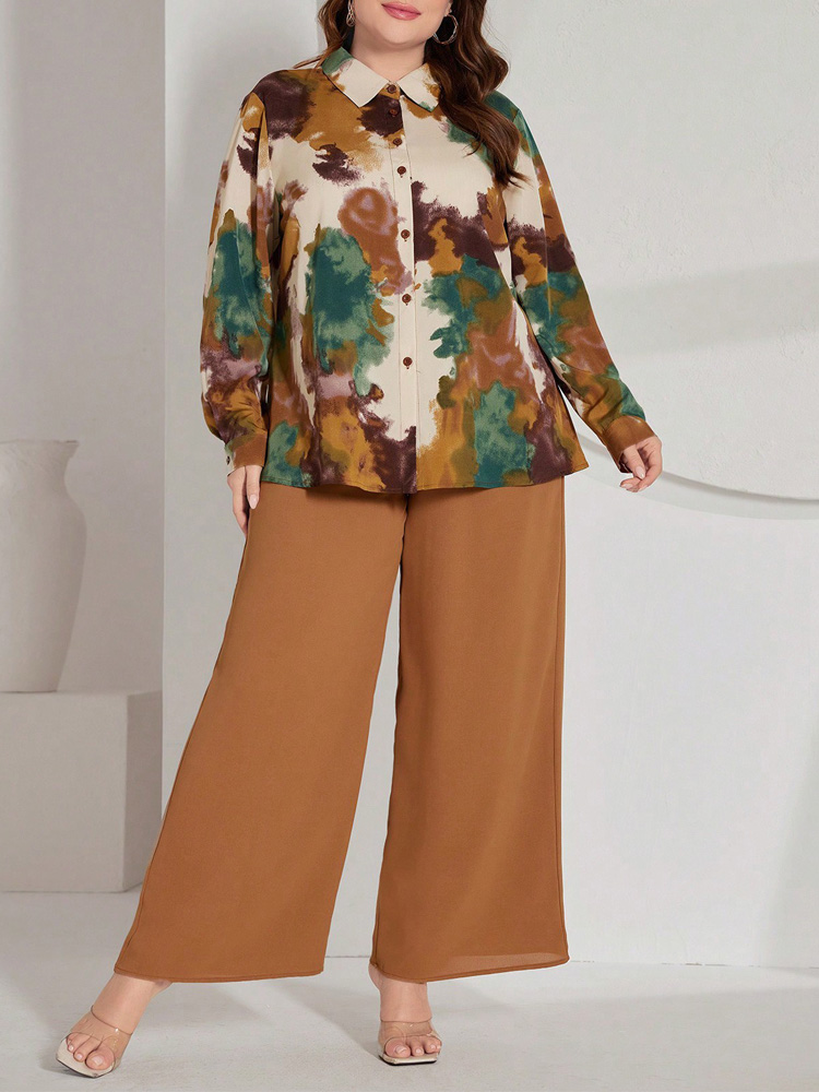 GIBSIE Plus Size Women Pant Se - đánh giá và giá Tie Dye Shirt Vintage