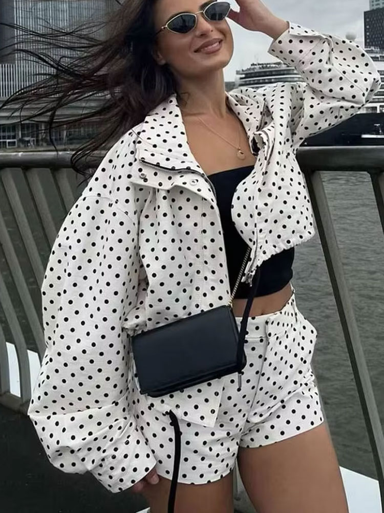 Ladies Vintage Autumn Polka Do - đánh giá và giá Vintage Fashion Jacket