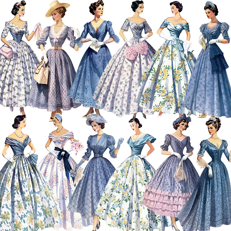 16Pcs/Pack Vintage Retro Fashi - đánh giá và giá Vintage Fashion Journal