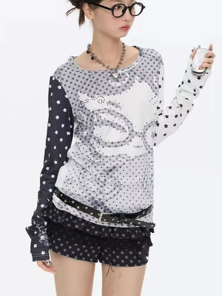 Y2k Aesthetic Long Sleeve T-sh - đánh giá và giá Vintage Fashion Women