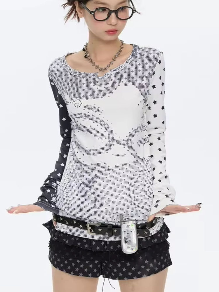 Y2k Aesthetic Long Sleeve T-sh - đánh giá và giá Vintage Fashion Women