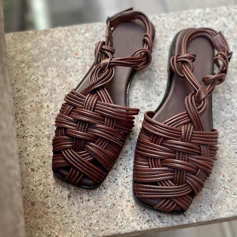 Vintage Hand-woven Flat-bottom - đánh giá và giá Vintage And Modern Fashion