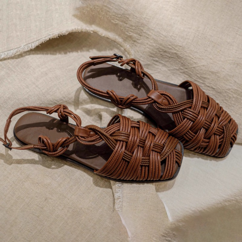 Vintage Hand-woven Flat-bottom - đánh giá và giá Vintage And Modern Fashion